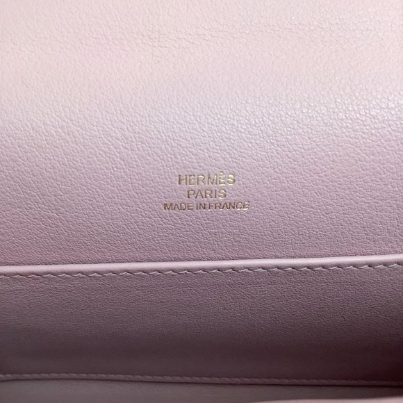Hermes Pink Leather 2021 Kelly Pouchette - Picture 6 of 9